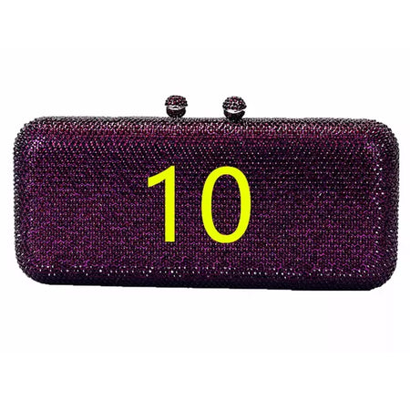Rhinestone Clutch Bag para Mulheres, Evening Bag, Dinner Bag, Diamante, Pedra, Cristal, Festa de Casamento, Presente de Natal, Luxo mais recente