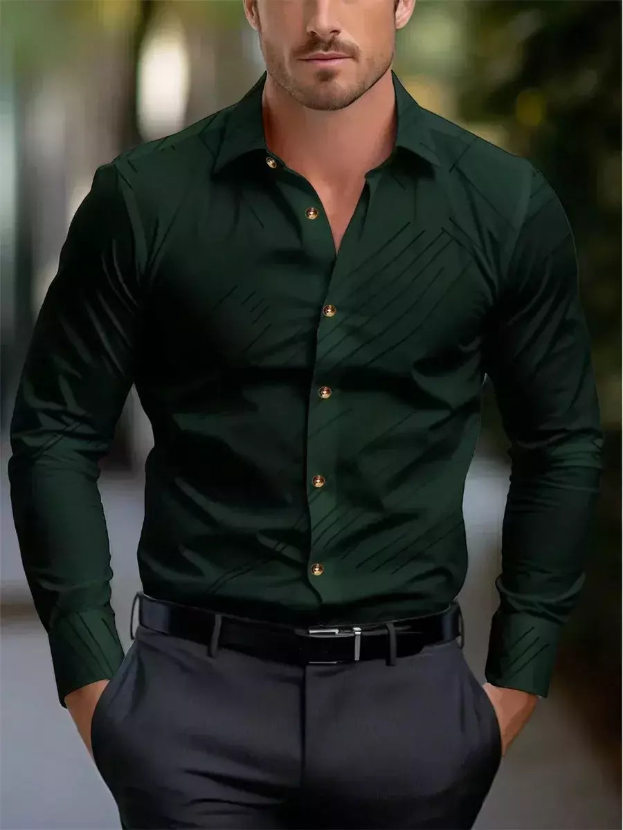 Camisa casual padrão meteoro de colarinho de botão masculino, macio e confortável blusa esportiva, tamanho XS-6XL, moda, novo