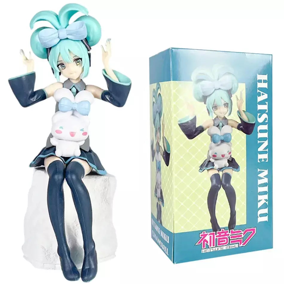 20cm anime hatsune miku x cinnamoroll figura anime periférico modelos colecionáveis decorações decorativas crianças presente kawaii