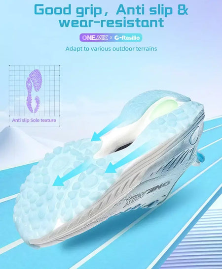 Onemix tênis de corrida casual respirável verão sapatos de corrida dos homens leves sapatos de ginásio ao ar livre masculino almofada sapatos esportivos