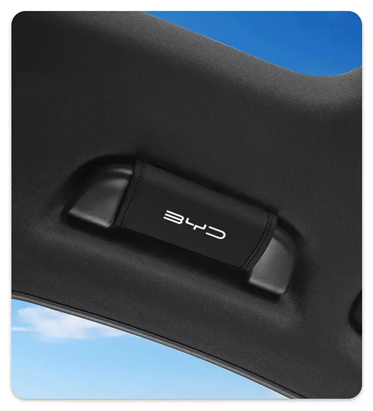 2 pçs carro anti deslizamento puxar luva interior do carro alça de couro protetor capa para byd tang s7 g3 m6 f3 atto 3 e6 qing yuan canção f3r