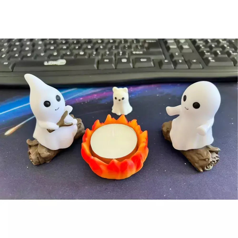 1 conjunto de halloween fantasma fogueira decoração assustador festa ao ar livre casa assombrada adereços assustador quintal cena reunião decoração presente