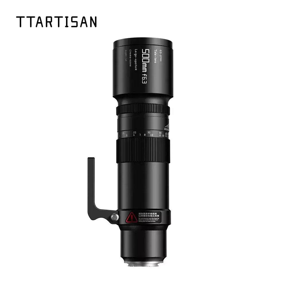 Ttartisan 500mm f6.3 lente super telefoto de quadro completo para sony e fe a7iv a7mv nikon z canon eos r rf sigma leica l montagem câmera