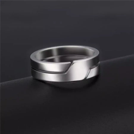 Skyrim anel de aço inoxidável para homens mulheres preto minimalista casual anéis de dedo 2025 casal jóias presente de casamento para amante