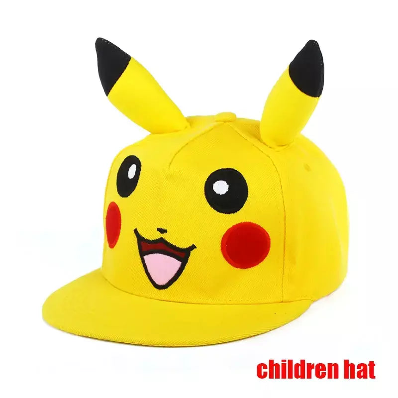 Anime figura pokemon boné de beisebol pikachu chapéu ajustável pokemon cosplay hip hop dos desenhos animados chapéus adultos menino menina crianças presentes aniversário