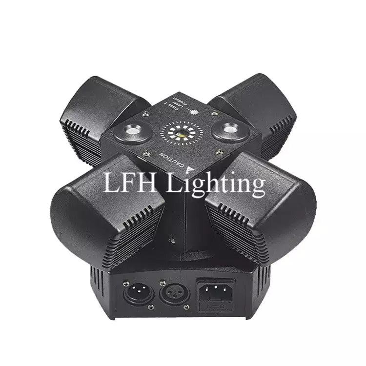 Controle remoto led feixe de luz cabeça móvel dmx vermelho & verde laser âmbar flash efeito iluminação dj discoteca festa luzes palco