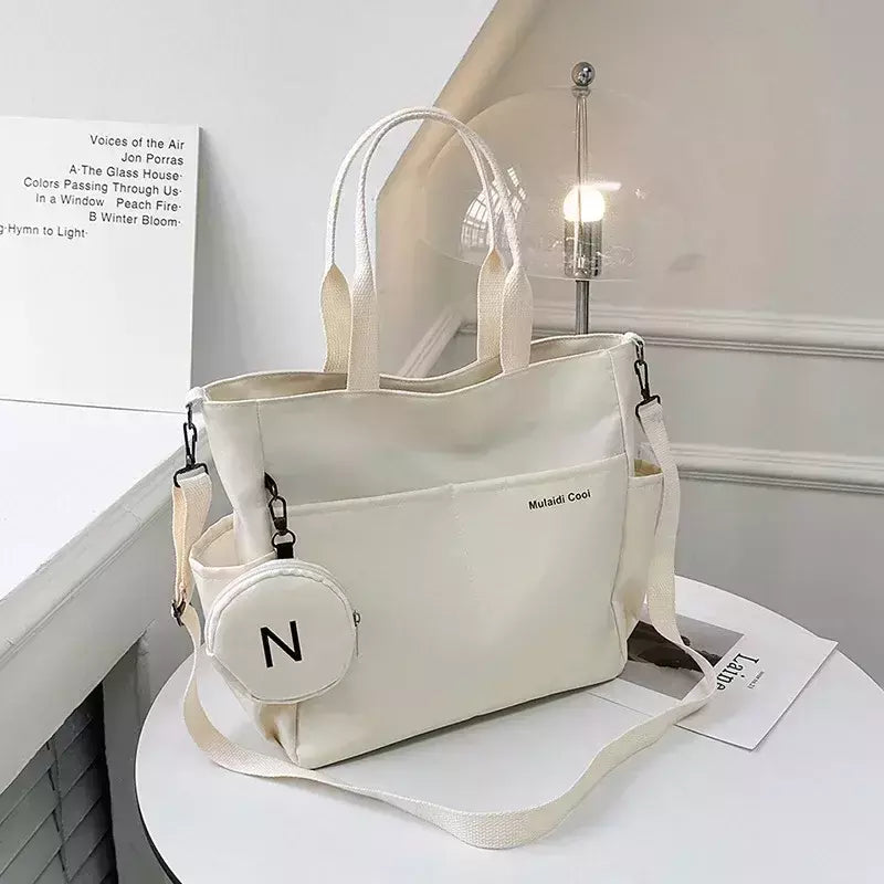Bolsa de Ombro de Lona Japonesa para Mulheres, Crossbody Messenger Bag, Senhoras Bolsas de Mão, Bolsa Feminina, Senhoras, Tote, 2022