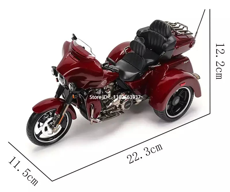 Maisto 1:12 motocicleta harley 2021 CVO TRI GLIDE ULTRA LIMITED Veículos fundidos Colecionáveis Hobbies Modelo de motocicleta Brinquedos