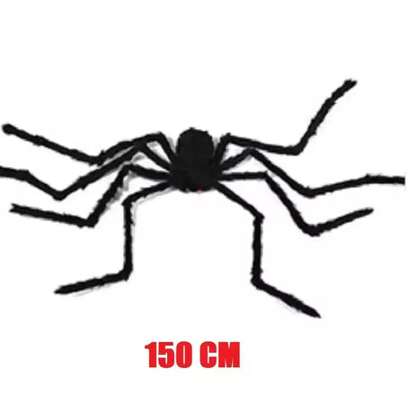 Halloween grande aranha de pelúcia horror decoração de halloween festa prop ao ar livre aranha gigante decoração 30-200cm câmara brincadeira aranha preta