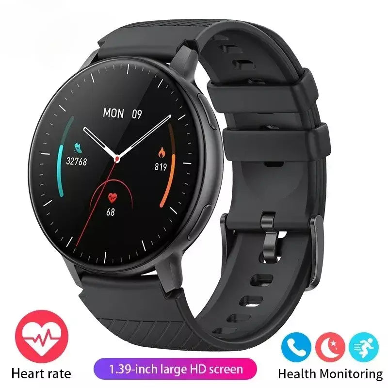Xiaomi chamada relógio inteligente feminino mostrador personalizado relógios de aço masculino esportes rastreador fitness freqüência cardíaca smartwatch para android
