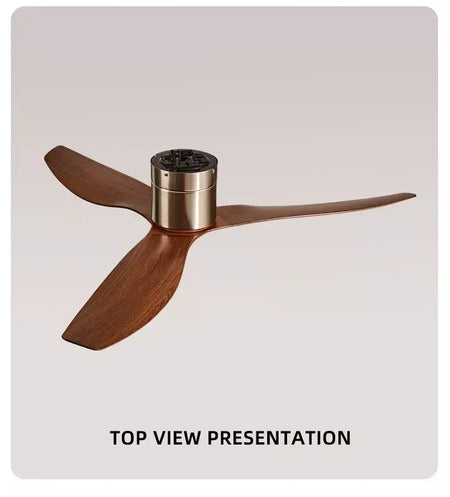 FUMANJIA Ventilador de teto retrô industrial de 45/52", ideal para áreas de vida/jantar, casa e escritório - Motor inversor DC silencioso de 6 velocidades