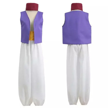 Adulto aladdin príncipe traje nuvens árabes cosplay com cinto e chapéu para festa de halloween desempenho lâmpada de deus vestido de festa
