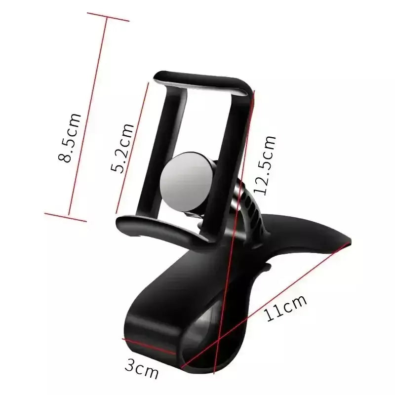 Suporte giratório 360 para celular automotivo, suporte universal para painel de carro, suporte para aderência automática, suporte fixo para celular