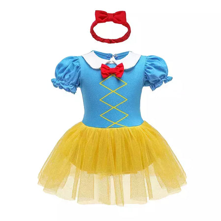 Baby Romper TUTU Vestido Com Headband Infantil Baby Princess Girl Roupas Tamanho 3-18M Cute Design Baby Dress Party Trajes