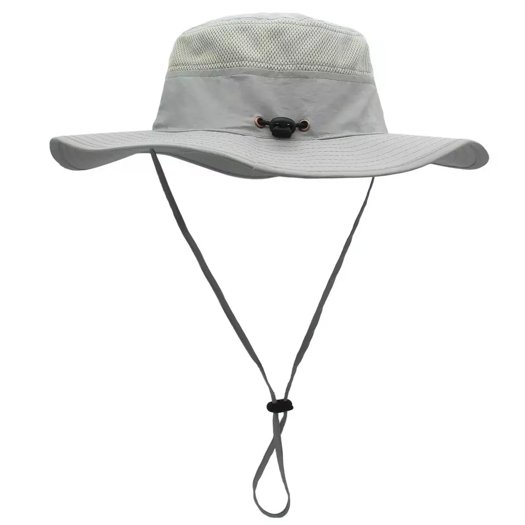 Chapéu de balde para homens e mulheres, protetor solar de pescador, Chapéu Panamá Sol, Rede Respirável de Pesca, Chapéu Grande de Secagem Rápida, Chapéu Caminhada