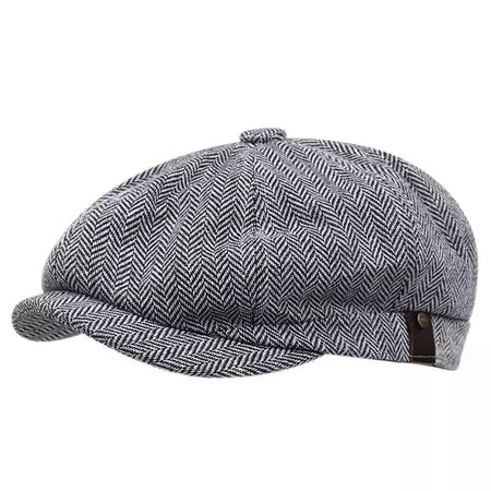 Selvagem casual masculino chapéu de jornaleiro, boné octogonal, britânicos pintores chapéus, boinas, espinha de arenque bonés lisos, boinas hip hop, outono, inverno