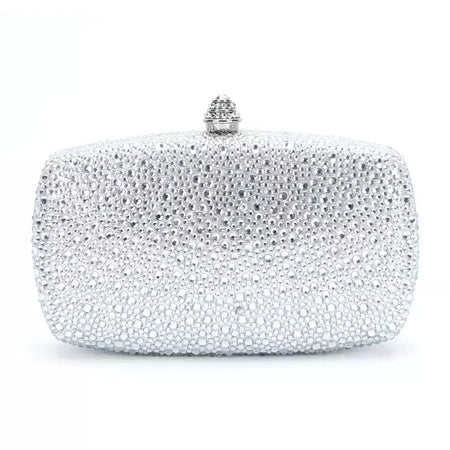 Bolsa noite strass para mulheres, bolsas de casamento, corrente de cristal, ouro, prata, pedras da noite, marrom, verde, pedras azuis