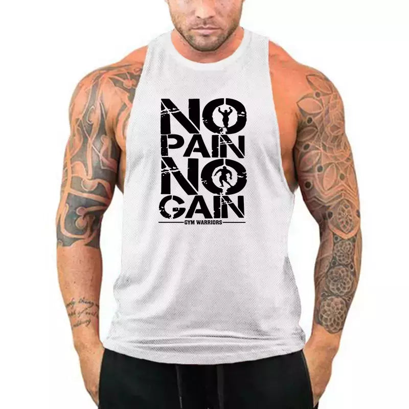 Quick Dry malha ginásio t-shirt dos homens, colete muscular respirável, moletom de jogging, Indoor Exercício, Fitness, ao ar livre