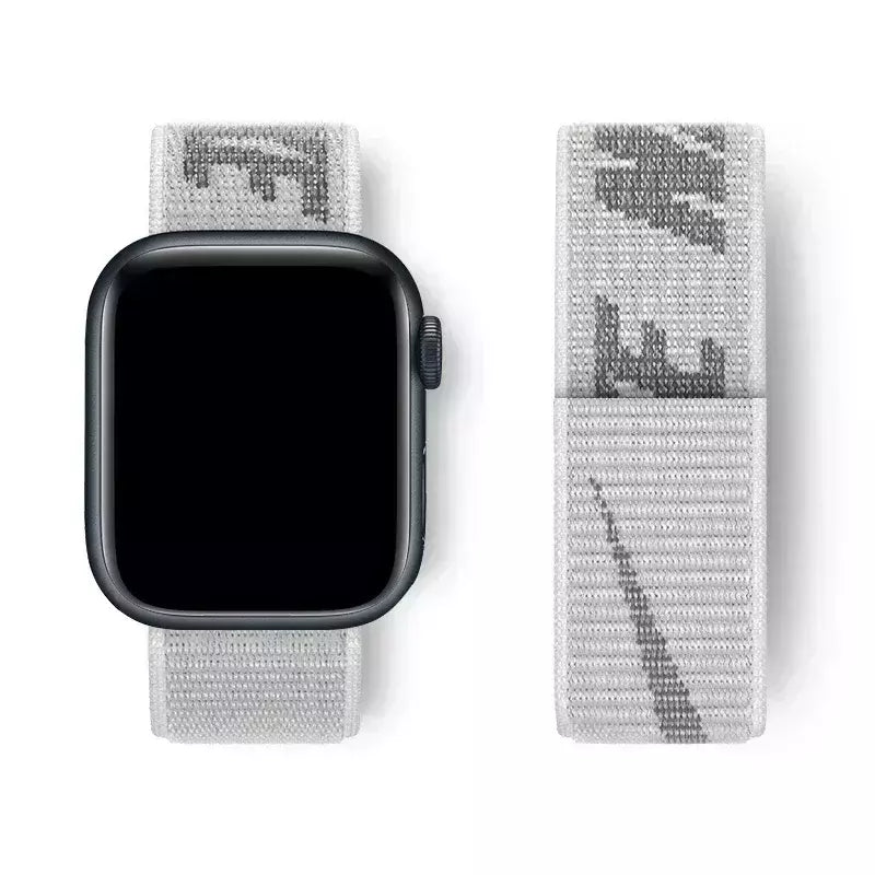 Pulseira Esportiva de Nylon para Apple Watch, Pulseira Nike, Pulseira Loop, iWatch 9, 8, 7, 6, 5, se2, Ultra 2, 45mm, 44mm, 41mm, 42 milímetros, 38 milímetros, 49 milímetros