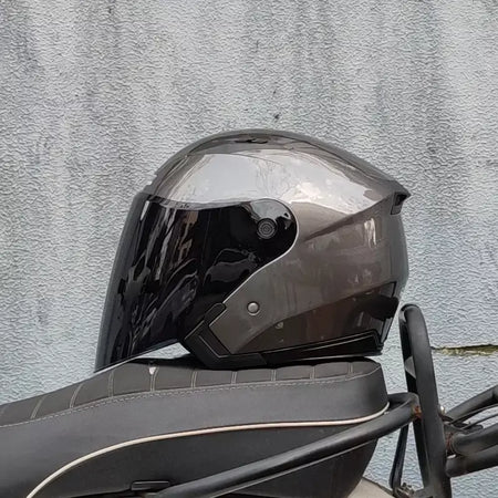 Homens motocicleta metade capacetes lente dupla scooter moto capacete casco aldeia equitação capacete de moto motocross capacetes-JIEKAI