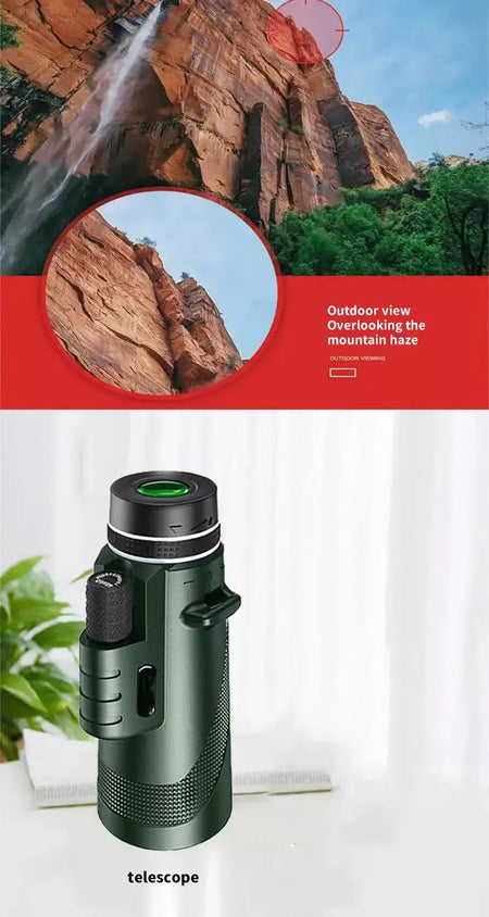 80x100 portátil zoom hd 5000m telescópio dobrável de longa distância mini telescópio poderoso para caça esportes ao ar livre acampamento viagem