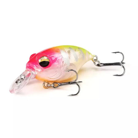 38mm 8g topwater mini crankbait isca de pesca flutuante wobbler isca dura artificial para pique walleye baixo plástico swimbait enfrentar