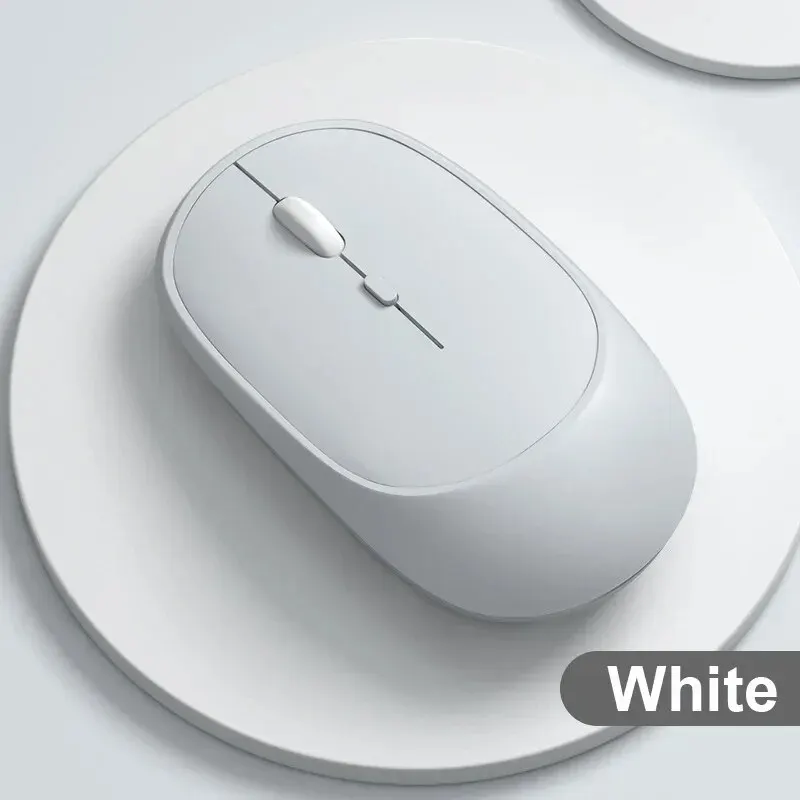 Mouse para jogos sem fio 2.4Gh, modos duplos, Bluetooth, consumo de energia ultrabaixo, compatível com PC, Mac, computadores, laptops, mudo