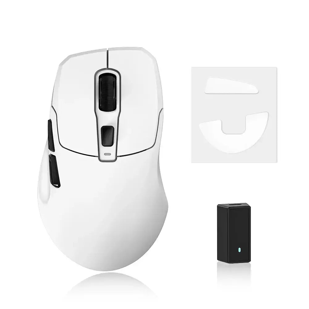 Kysona uranus pro mouse para jogos sem fio mouse ergonômico paw3395 54g 8khz taxa de pesquisa 26000dpi para mão direita grande pc gamer