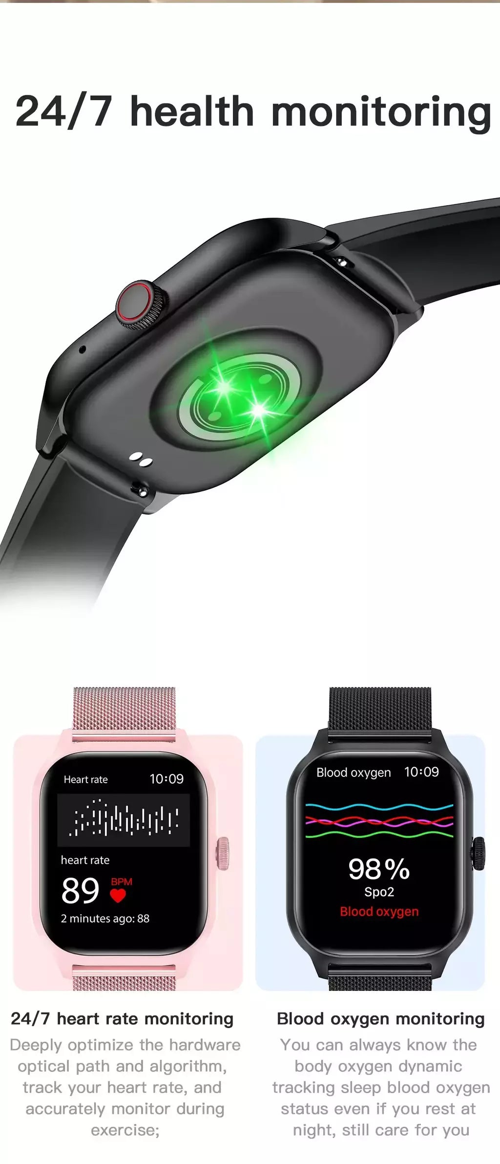 LEMFO LT10 Smartwatch para homens e mulheres Touch Dial Chamada Música Smartwatch Android iOS Rastreador de Fitness Relógios Esportivos 2024