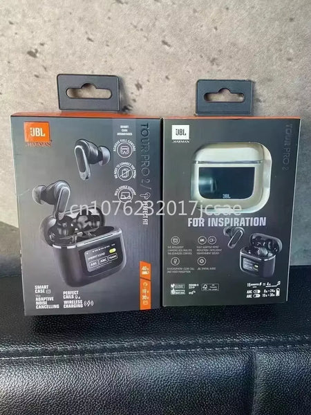 Original jbl tour pro 2 verdadeiro sem fio bluetooth fones de ouvido estéreo esportes com tela lcd inteligente versão hk