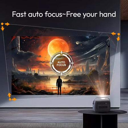 BYINTEK R20 Max Mini Projetor 4K DLP Smart WiFi Android 11.0 LED 1080P Projetores de home theater ao ar livre com bateria de 15600mAh