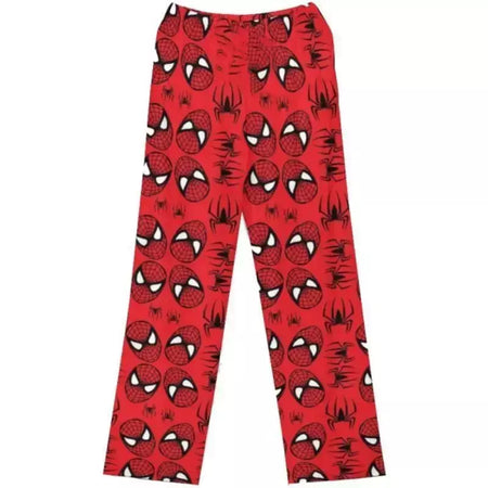 Olá kitty homem-aranha algodão solto senhoras calças de pijama calças de pijama feminino masculino dos desenhos animados sleep bottoms lounge wear menina sono