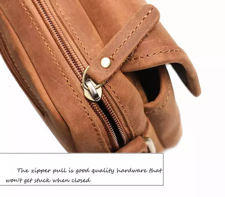 Bolsa de ombro retrô de couro genuíno masculina, grande capacidade, bolsa transversal diagonal, bolsa pequena para iPad, cavalo louco
