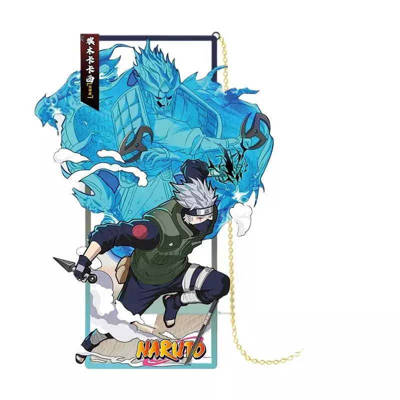 Naruto anime japonês periféricos metal artesanato marcador ornamentos de mesa colecionáveis presente de aniversário criativo para namorado menino brinquedo