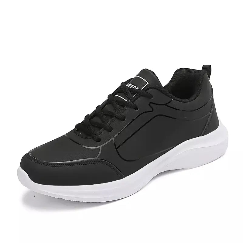 Novos homens tênis de corrida inverno quente masculino tênis antiderrapante respirável sapatos de caminhada rendas até sapatos casuais macios leves