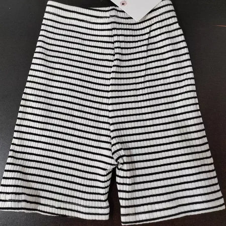 2025 verão calças do bebê calças com nervuras elásticas listradas calças das crianças casuais roupas infantis da criança meninos roupas da menina