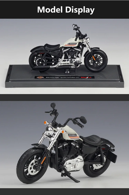 Maiisto-Harley 2018 Quarenta Oito Modelo de Motocicleta, Liga Especial, Modelo de Motocicleta, Metal fundido, Esportes de rua, Presente Infantil, 1:18