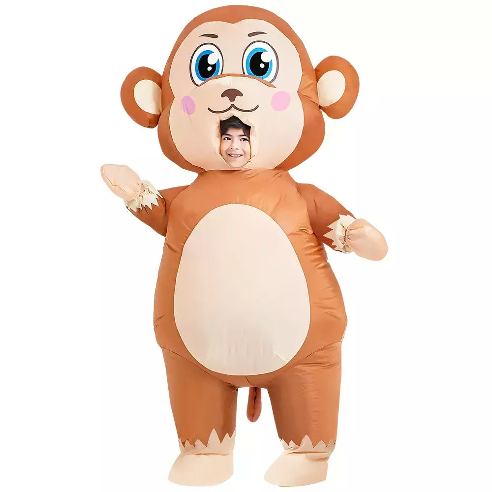 Adulto galo inflável traje engraçado unicórnio elk animais terno inflável halloween carnaval meio corpo explodir terno para cosplay