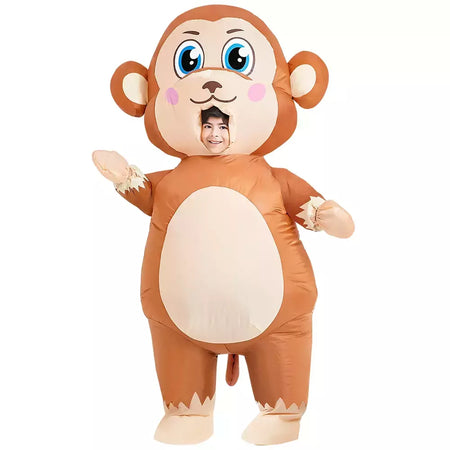 Adulto galo inflável traje engraçado unicórnio elk animais terno inflável halloween carnaval meio corpo explodir terno para cosplay