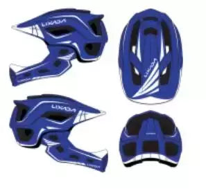 Lixada crianças 2-em-1 destacável capacete facial completo crianças esportes capacete de segurança da bicicleta equipamentos de proteção crianças capacete de ciclismo