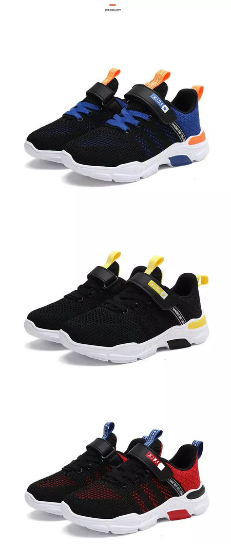 Crianças sapatos antiderrapantes respirável malha sapatos da criança conforto tênis de corrida marca meninas meninos sapatos casuais crianças moda tênis