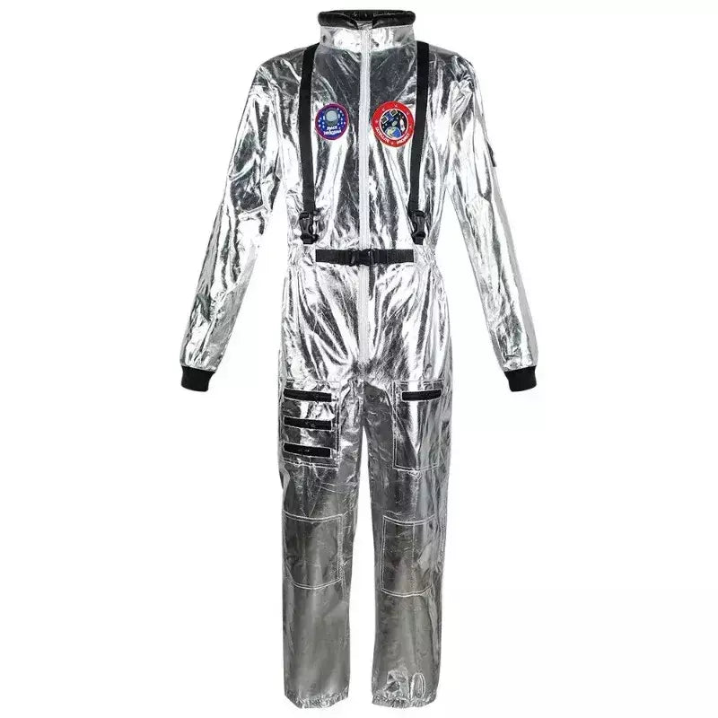 Masculino feminino zíper bordado aventura astronautas terno cosplay traje conjunto qualidade premium festa de halloween desempenho palco