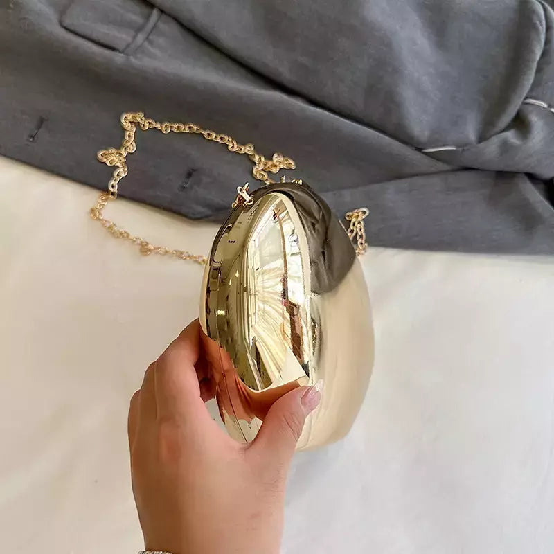 Bolsa de estilingue crossbody para mulheres, bolsas douradas, embreagem noturna, marca de luxo, trend party, 2022, 2024