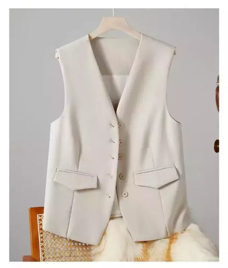 Colete vintage sem mangas feminino, Casacos elegantes, Casacos, Roupa casual, Monocromática, Streetwear, Primavera, Verão, Outono, Vestuário