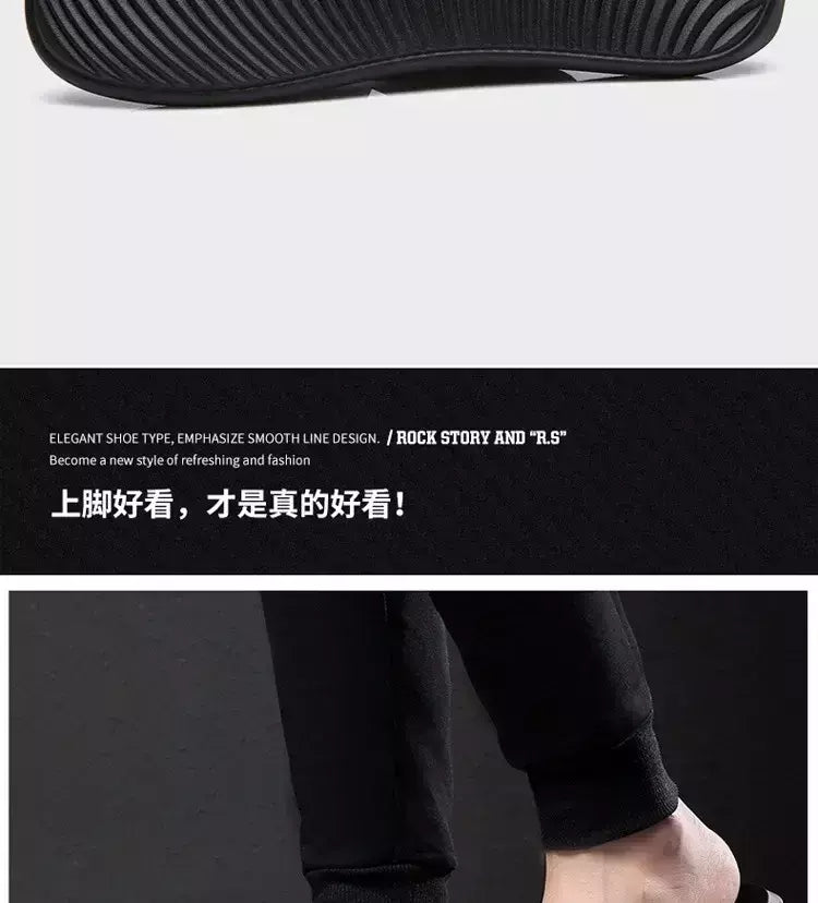 Sandálias para homens chinelos de couro genuíno marca de luxo moda masculina apartamentos casuais antiderrapantes praia sandalia zapatos hombre 2024