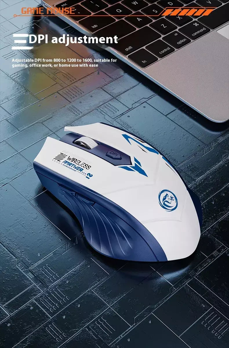 Obame 2025new silencioso bluetooth sem fio mouse recarregável display de nível da bateria para computador pc portátil escritório gaming mouse