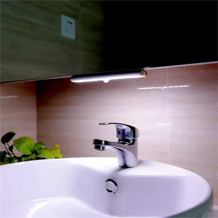 Luz noturna LED sem fio com sensor de movimento, lâmpada do armário, cozinha, quarto, detector, armário, retroiluminação da escadaria
