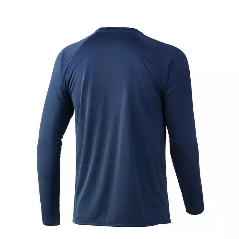 Proteção UV Manga Longa dos homens Pesca Camisas, Roupa ao ar livre, Verão Jersey, Upf 50 Roupas, Desempenho Respirável Camisas de Pesca