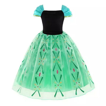 Elsa anna vestidos de princesa meninas malha lantejoulas vestido crianças cosplay neve rainha trajes halloween carnaval festa aniversário vestidos