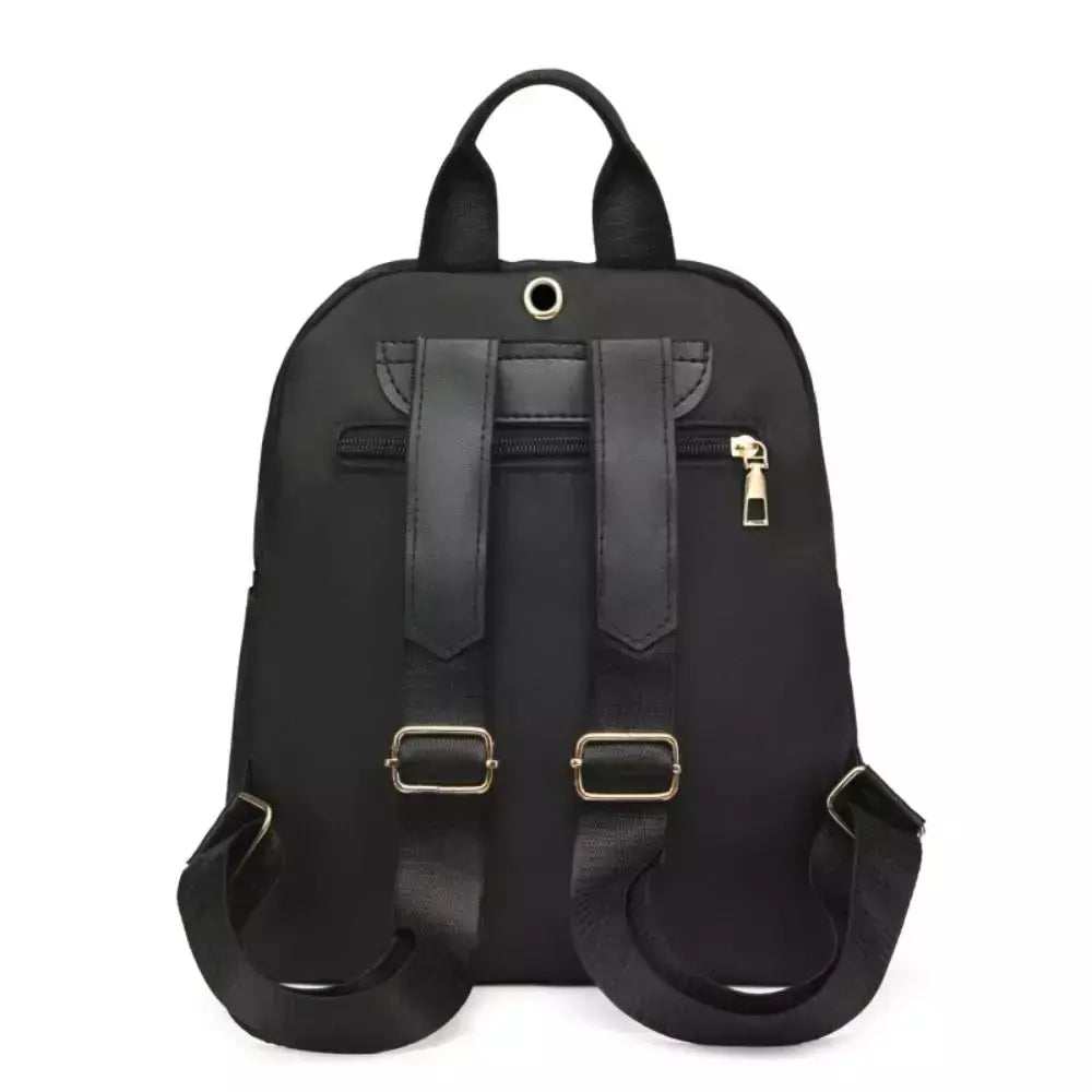 Simples Preto Grande Capacidade Mochilas para Mulheres, Bolsa de Viagem, Sólida Harajuku Student Schoolbag, Mochila Oxford, Unisex Bags